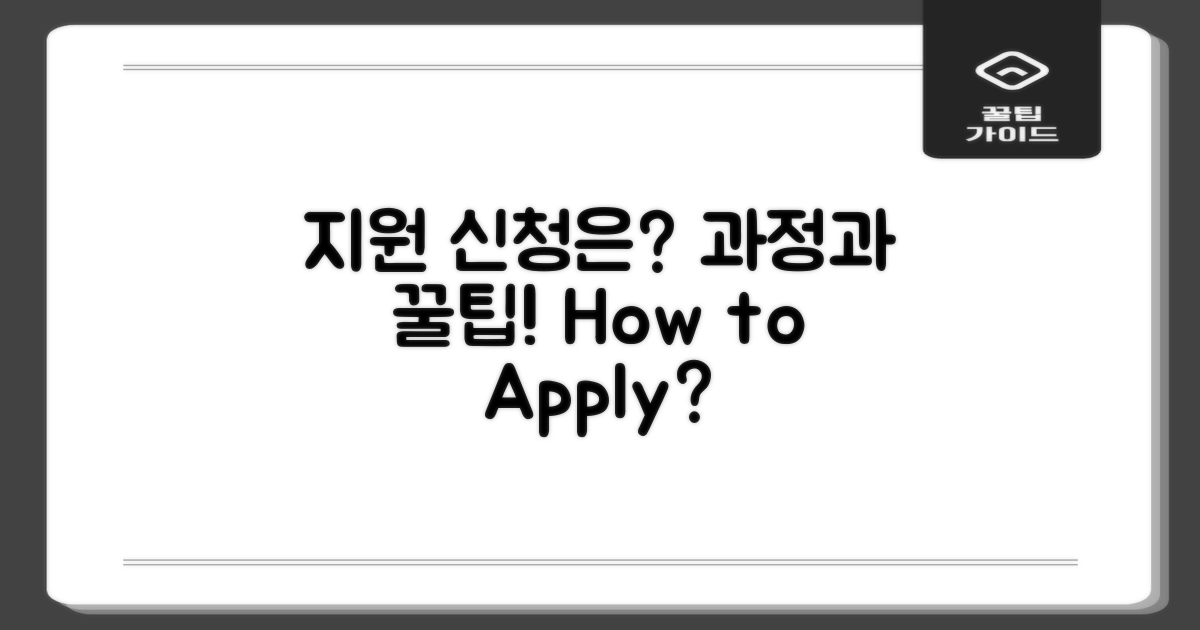 지원 신청 과정은 어떤가?