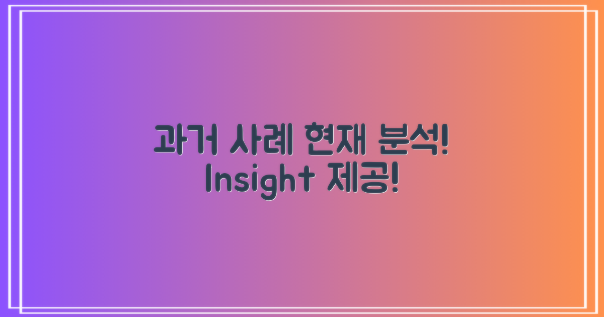 과거 사례와 현재 분석