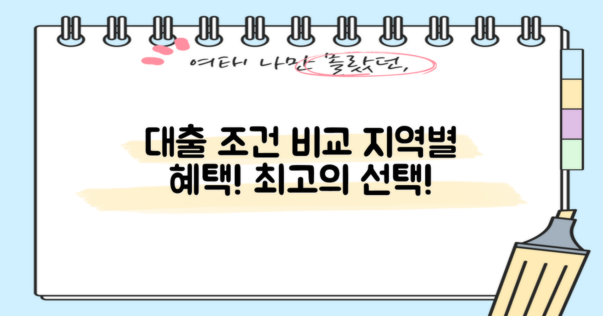 지역별 대출 조건 비교