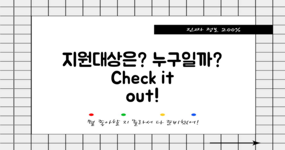 지원대상은 누구일까?