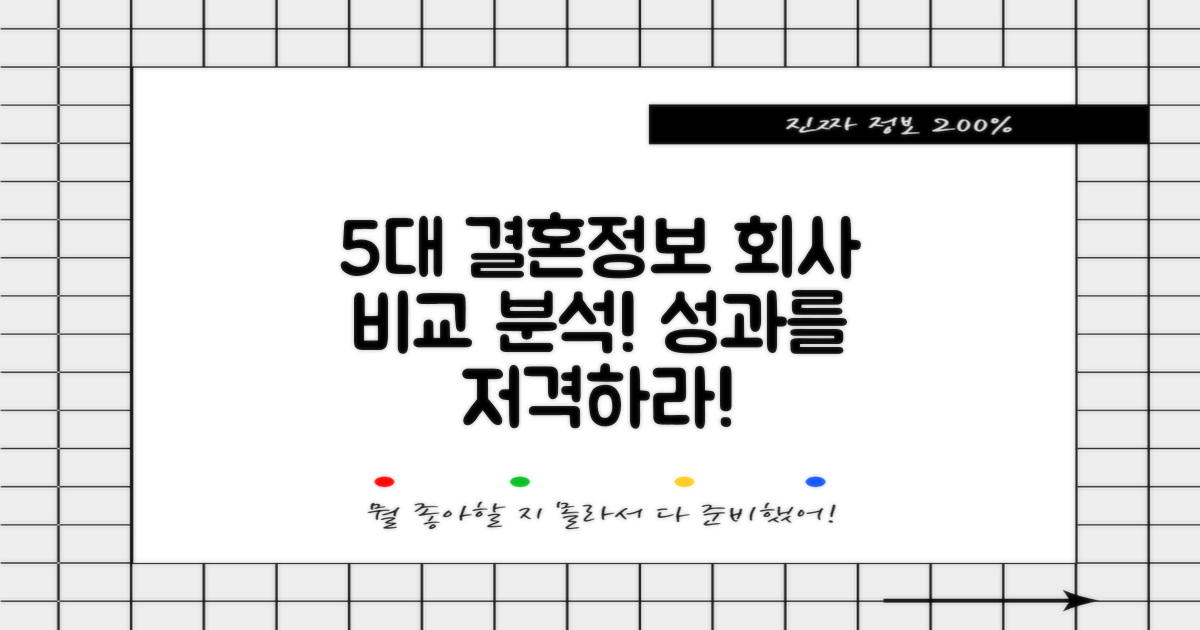 5대 결혼정보회사 비교