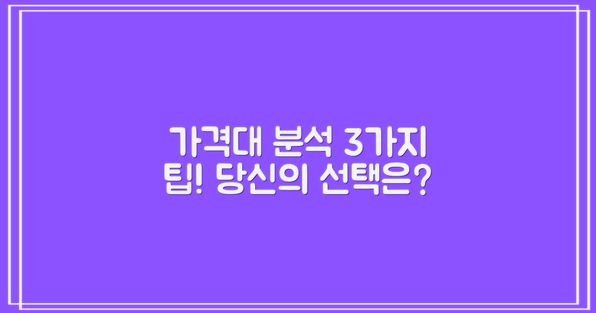 3가지 가격대 분석