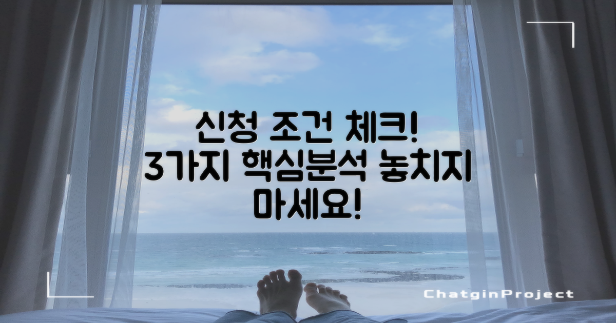 3가지 신청 조건 분석