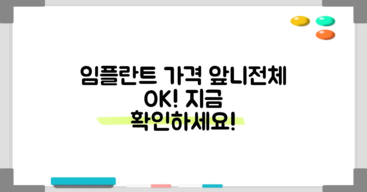 전체/앞니 임플란트, 가격 확인