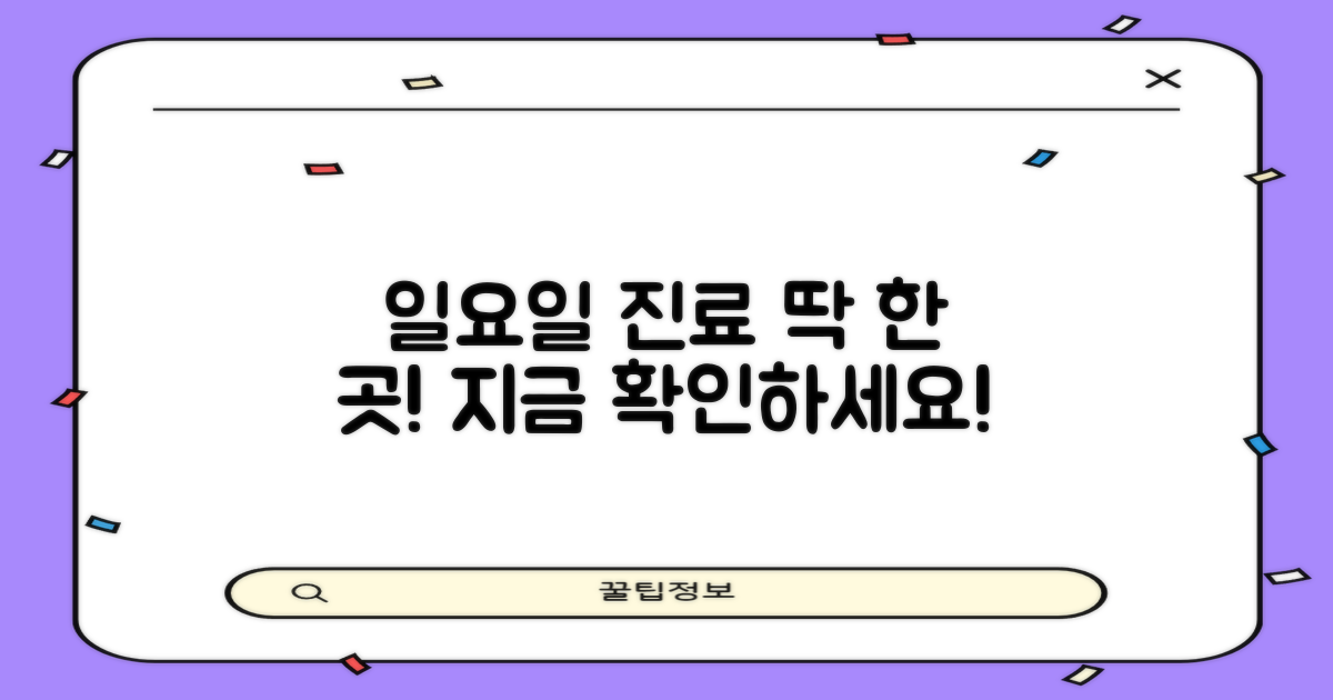 1곳, 일요일 진료 확인