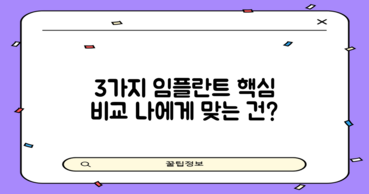 3가지 임플란트 종류